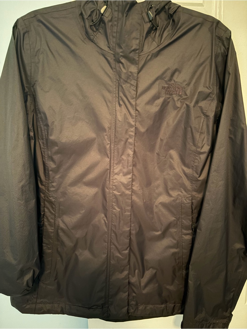 The North Face Women’s Hooded Rain Jacket — Black